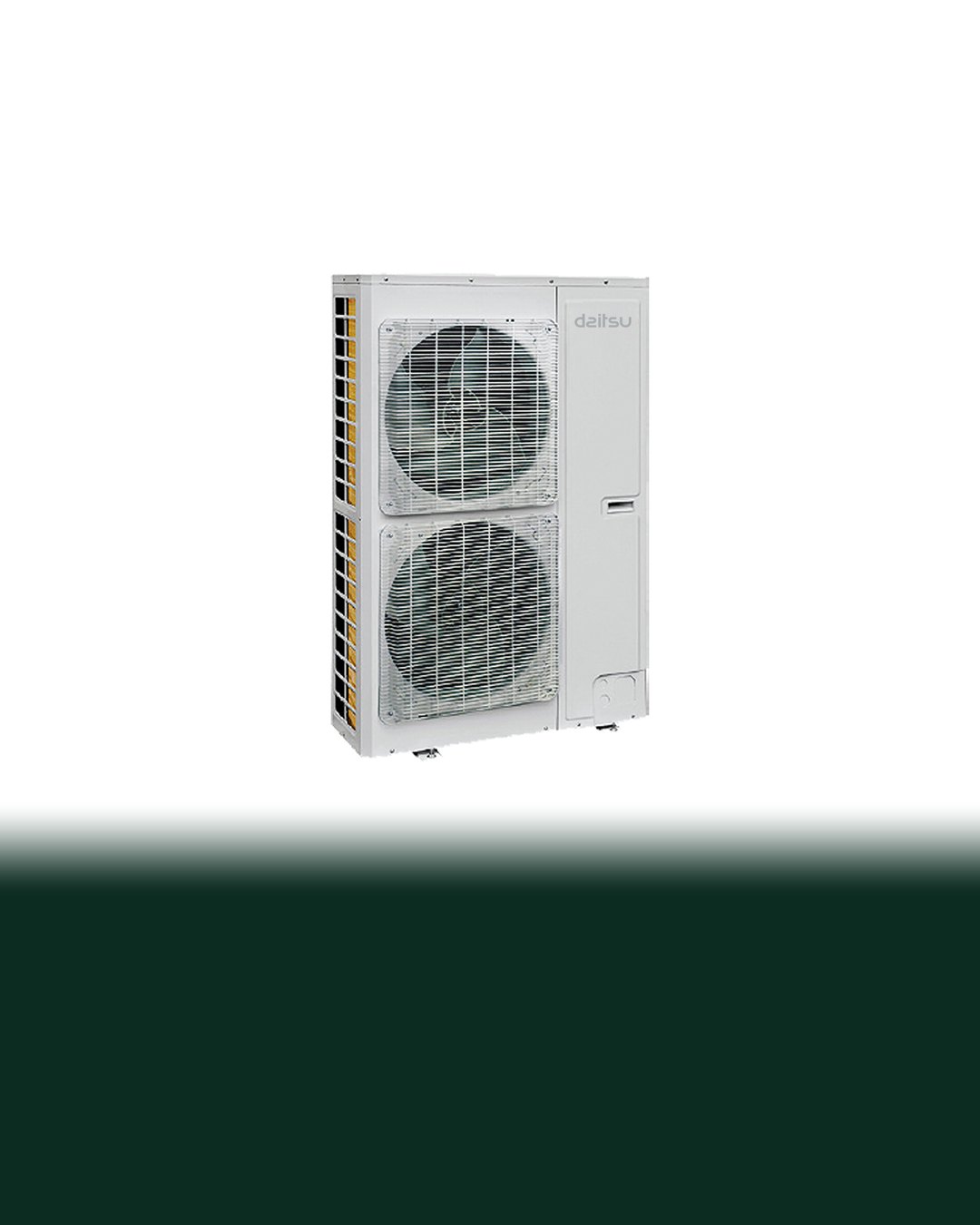 Imagen del fabricante (Daitsu): unidad exterior de la bomba de calor Daitsu Multi-Hybrid, un ejemplo de aerotermia