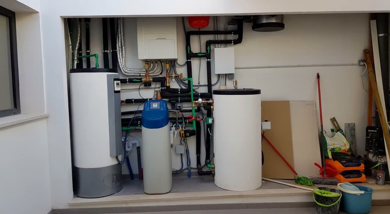 Sala de máquinas · Inercia y ACS con solar térmica